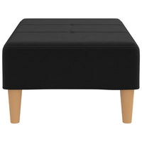 Poggiapiedi Nero 78x56x32 cm in Tessuto 337747