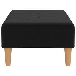 Poggiapiedi Nero 78x56x32 cm in Tessuto 337747