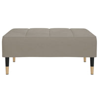 Poggiapiedi Grigio Chiaro 78x56x32 cm in Velluto 337812