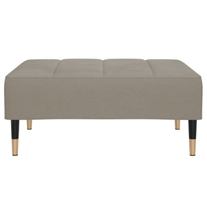 Poggiapiedi Grigio Chiaro 78x56x32 cm in Velluto 337812