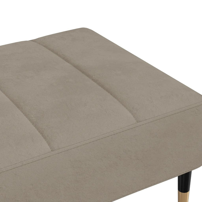 Poggiapiedi Grigio Chiaro 78x56x32 cm in Velluto 337812