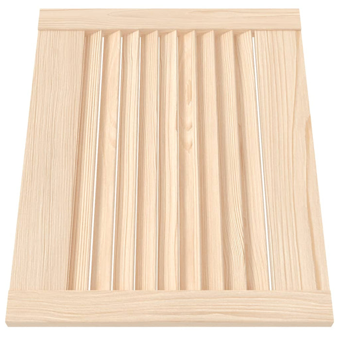 Ante con Design a Lamelle 2 pz 39,5x49,4 cm in Legno di Pino 151110