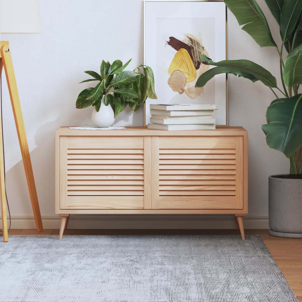 Ante con Design a Lamelle 2 pz 39,5x49,4 cm in Legno di Pino 151110