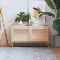 Ante con Design a Lamelle 2 pz 39,5x49,4 cm in Legno di Pino 151110