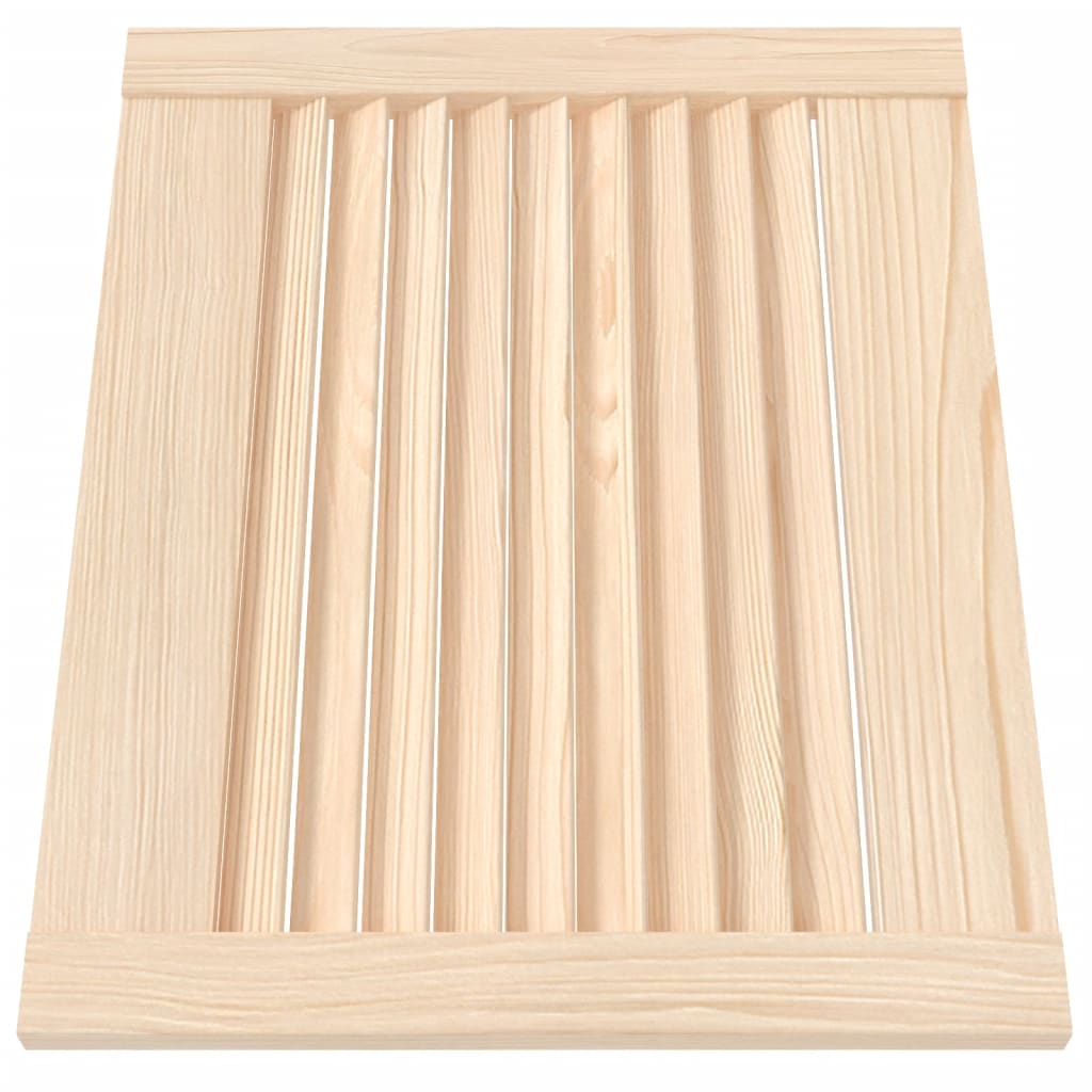 Ante a Lamelle 4 pz in Legno Massello di Pino 39,5x49,4 cm cod mxl 62509