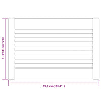 Ante con Design a Lamelle 2 pz 39,5x59,4 cm in Legno di Pino 151113