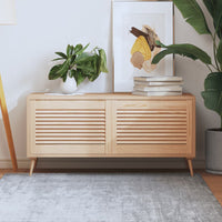 Ante con Design a Lamelle 2 pz 39,5x59,4 cm in Legno di Pino 151113