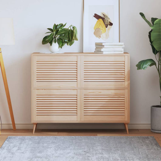 Ante con Design a Lamelle 4 pz 39,5x59,4 cm in Legno di Pino 151114