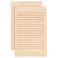 Ante a Lamelle 2 pz in Legno Massello di Pino 61,5x39,4 cm cod mxl 55025