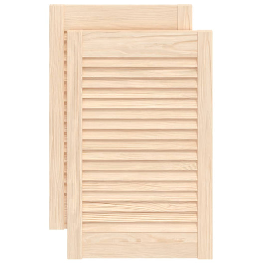 Ante a Lamelle 2 pz in Legno Massello di Pino 61,5x39,4 cm cod mxl 55025