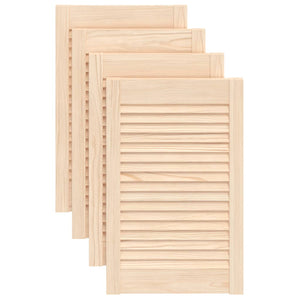 Ante a Lamelle 4 pz in Legno Massello di Pino 61,5x39,4 cm cod mxl 77909