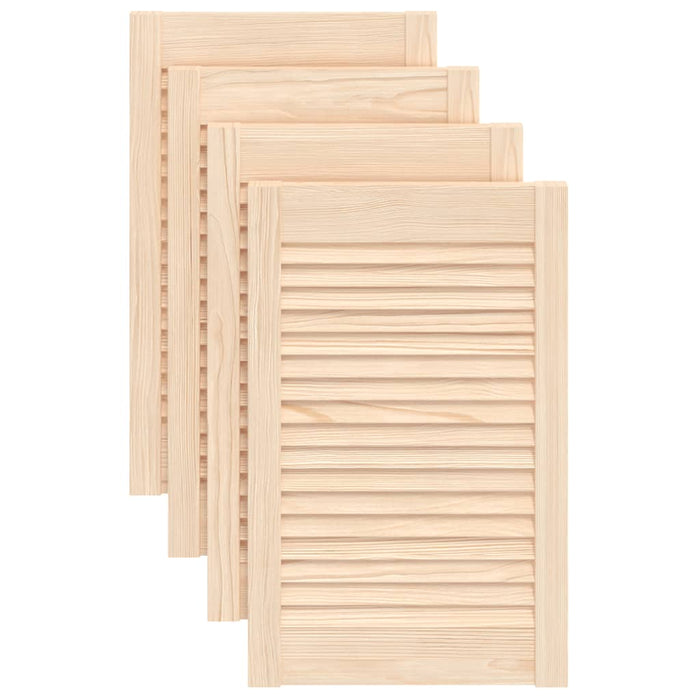 Ante a Lamelle 4 pz in Legno Massello di Pino 61,5x39,4 cm cod mxl 77909
