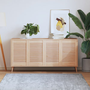 Ante a Lamelle 4 pz in Legno Massello di Pino 61,5x39,4 cm cod mxl 77909