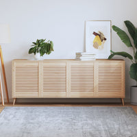 Ante con Design a Lamelle 4 pz 61,5x49,4 cm in Legno di Pino 151120