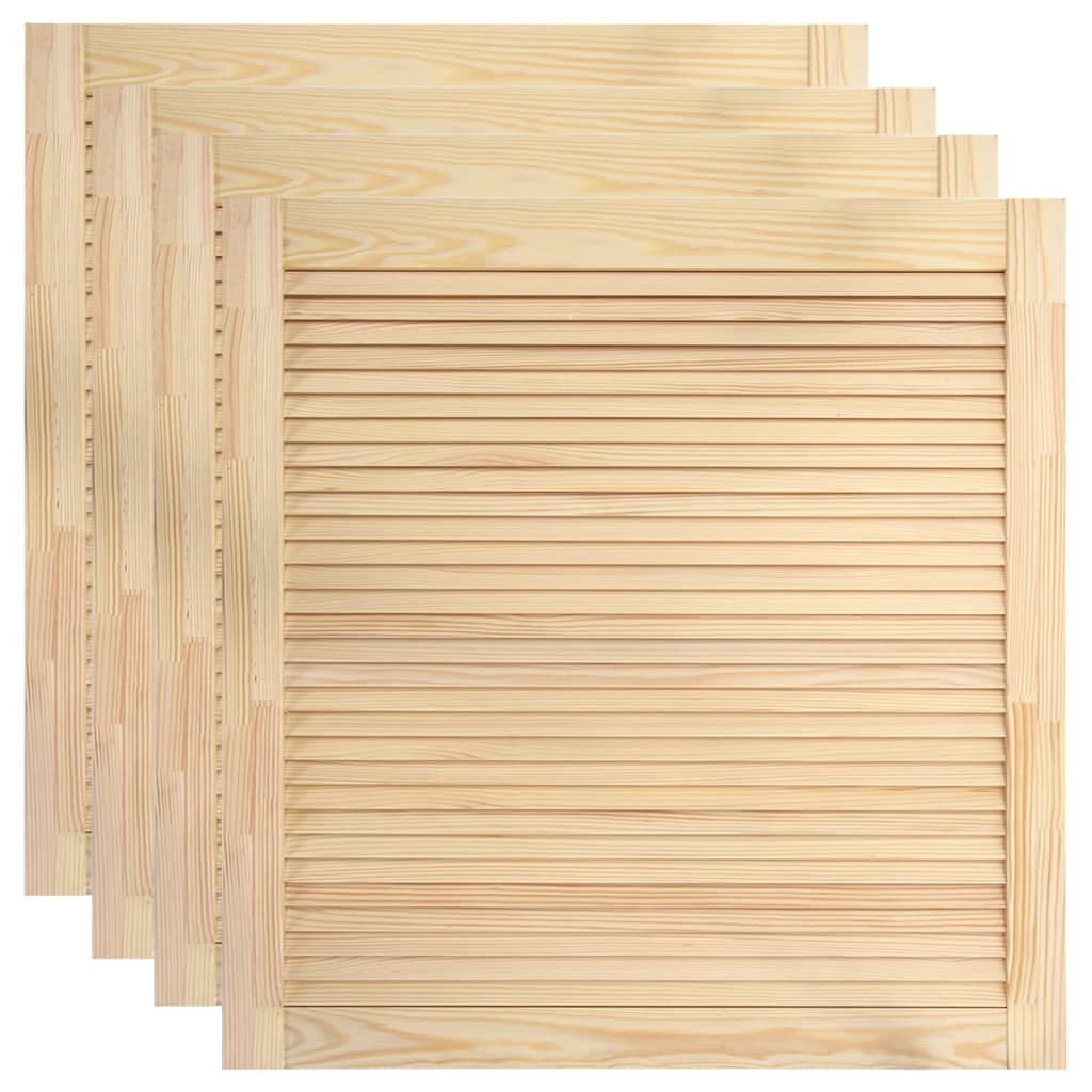Ante a persiana 4 pz Legno di pino massiccio 61,5x59,4 cm 02_0003919