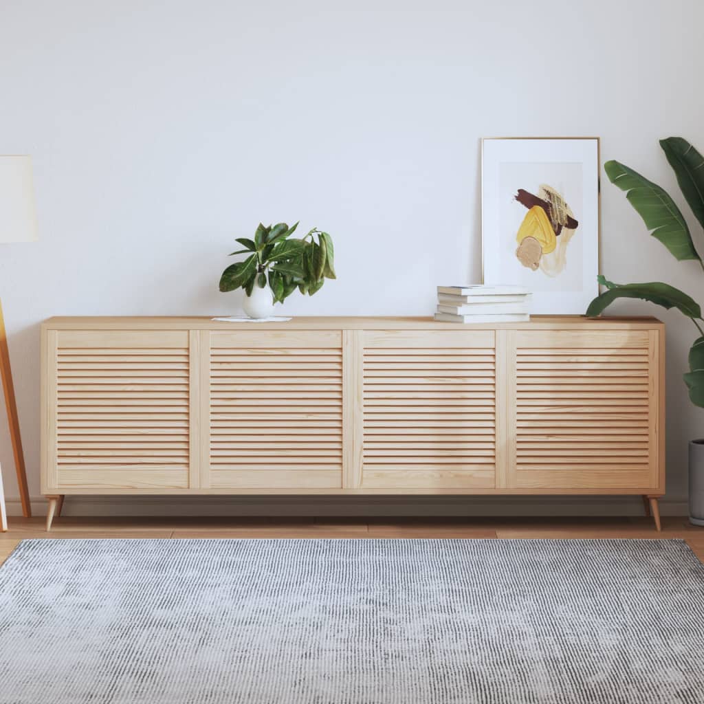 Ante con Design a Lamelle 4 pz 61,5x59,4 cm in Legno di Pino 151123