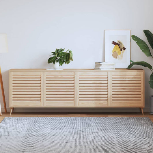 Ante con Design a Lamelle 4 pz 61,5x59,4 cm in Legno di Pino 151123