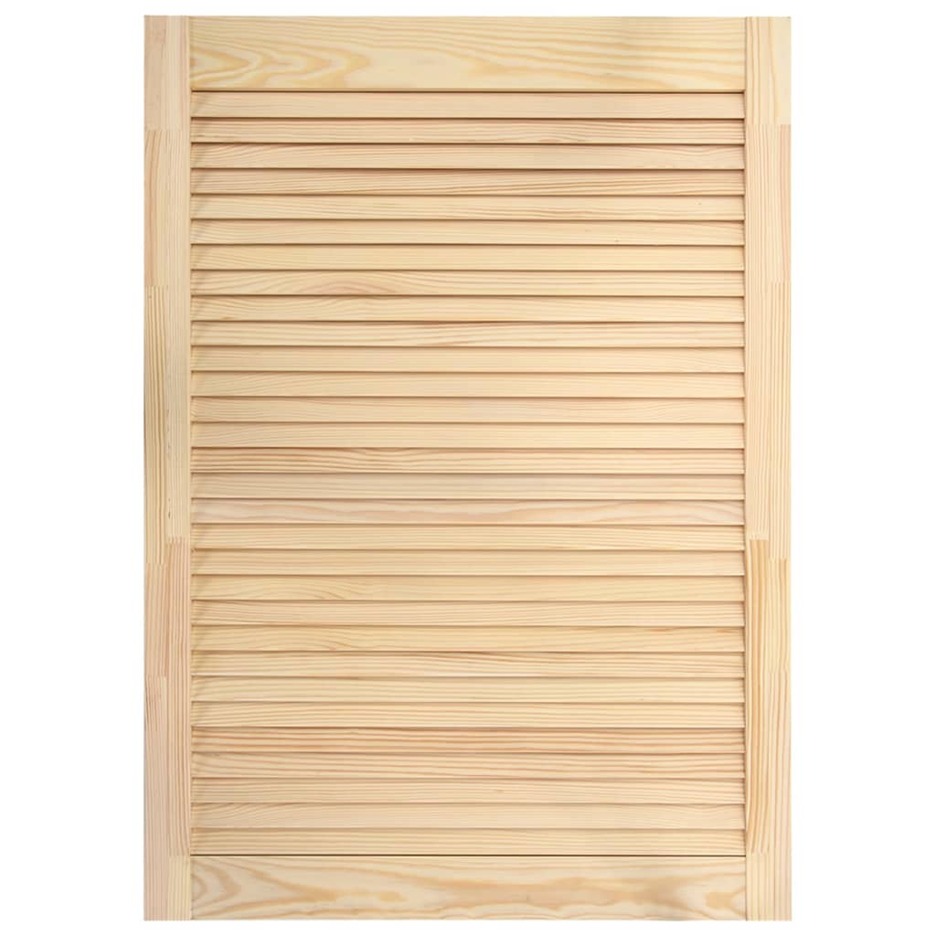 Anta con persiana, anta dell'armadio, mensola, rivestimento dell'anta per armadio, guardaroba, paravento, 69 x 39,4 cm, in legno massello di pino 02_0003872