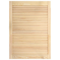 Anta con persiana, anta dell'armadio, mensola, rivestimento dell'anta per armadio, guardaroba, paravento, 69 x 39,4 cm, in legno massello di pino 02_0003872