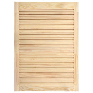Anta con persiana, anta dell'armadio, mensola, rivestimento dell'anta per armadio, guardaroba, paravento, 69 x 39,4 cm, in legno massello di pino 02_0003872