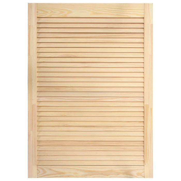 Anta con persiana, anta dell'armadio, mensola, rivestimento dell'anta per armadio, guardaroba, paravento, 69 x 39,4 cm, in legno massello di pino 02_0003872