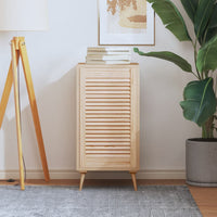 Anta con Design a Lamelle 69x39,4 cm in Legno di Pino 151124