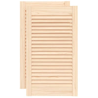 Ante a Lamelle 2 pz in Legno Massello di Pino 69x39,4 cm cod mxl 57609