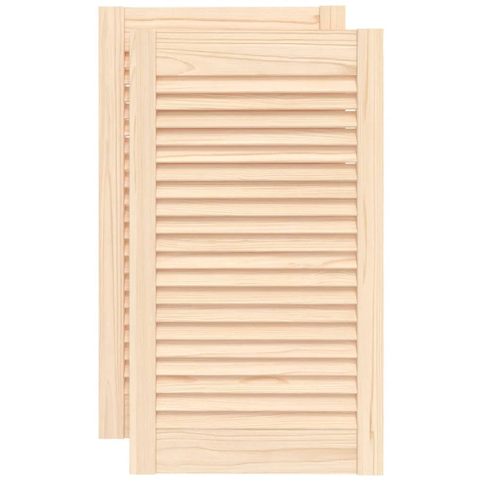 Ante a Lamelle 2 pz in Legno Massello di Pino 69x39,4 cm cod mxl 57609
