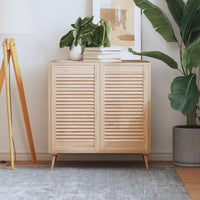 Ante a Lamelle 2 pz in Legno Massello di Pino 69x39,4 cm cod mxl 57609