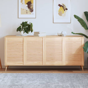 Ante con Design a Lamelle 4 pz 69x49,4 cm in Legno di Pino 151129