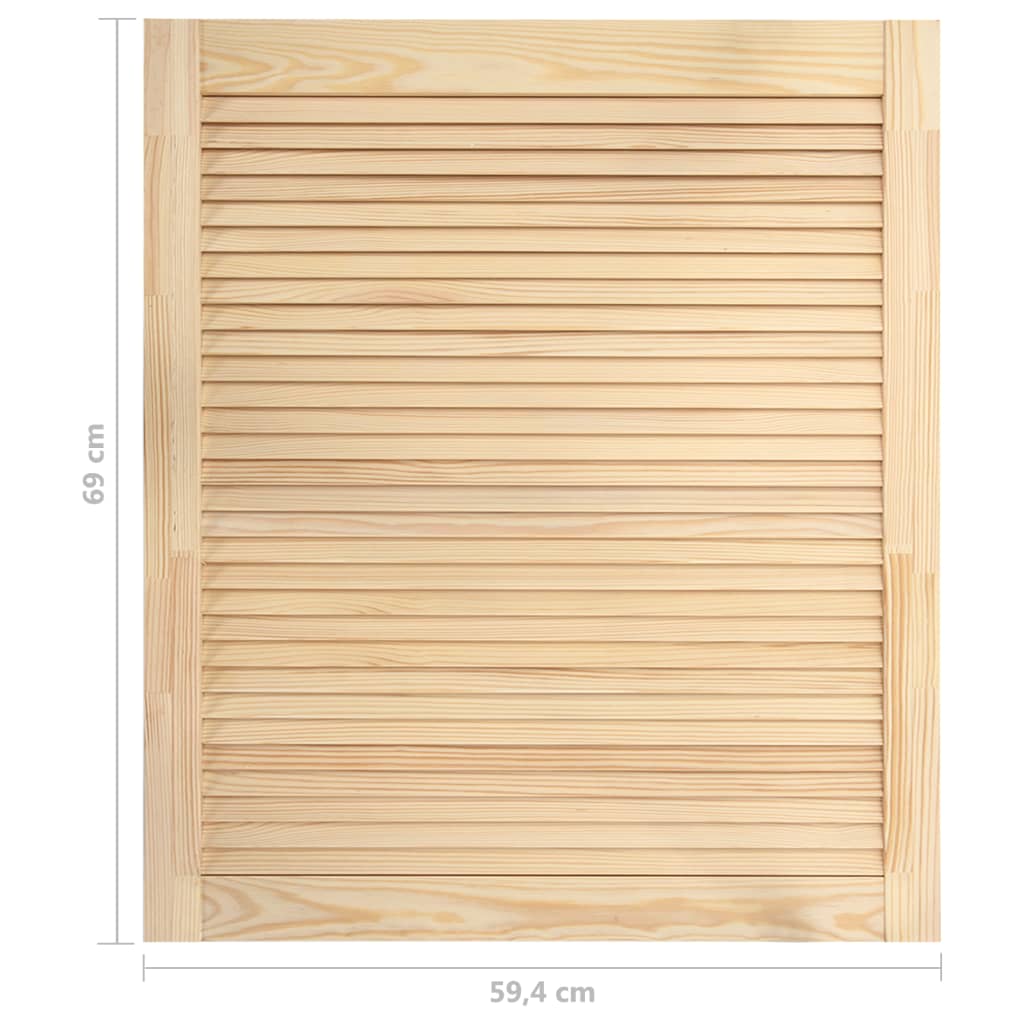 Porta a persiana 69 x 59,4 cm legno massello di pino 02_0003874