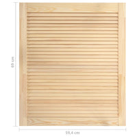 Porta a persiana 69 x 59,4 cm legno massello di pino 02_0003874