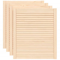 Ante con Design a Lamelle 4 pz 69x59,4 cm in Legno di Pino 151132