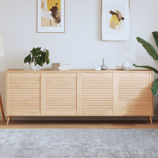 Ante con Design a Lamelle 4 pz 69x59,4 cm in Legno di Pino 151132