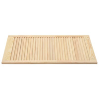 Porta persiana in legno massello di pino Porta dell'armadio Mensola Rivestimento per porta per armadio Guardaroba Guardaroba 99,3x39,4 cm 02_0003875