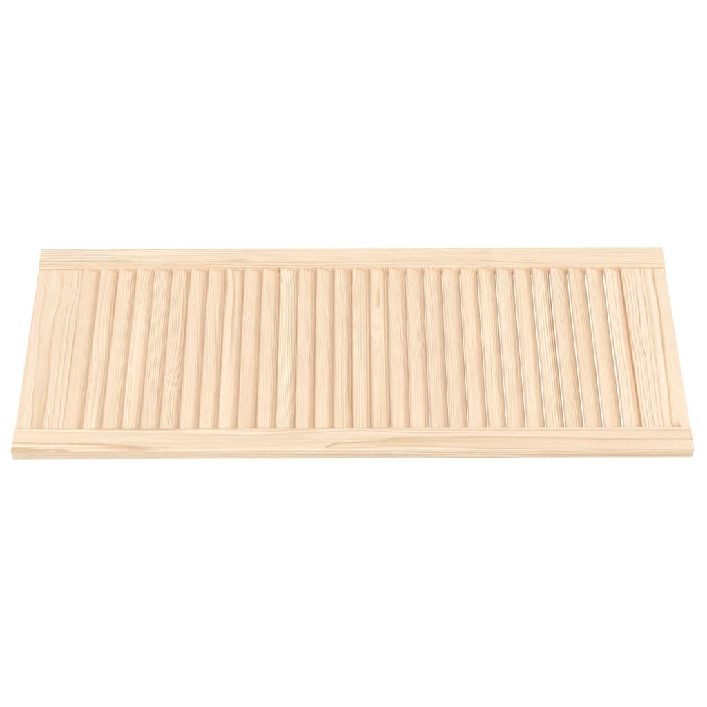 Ante con Design a Lamelle 2 pz 99,3x39,4 cm in Legno di Pino 151134