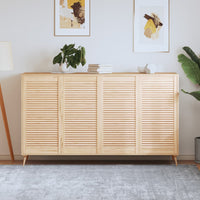 Ante con Design a Lamelle 4 pz 99,3x49,4 cm in Legno di Pino 151138