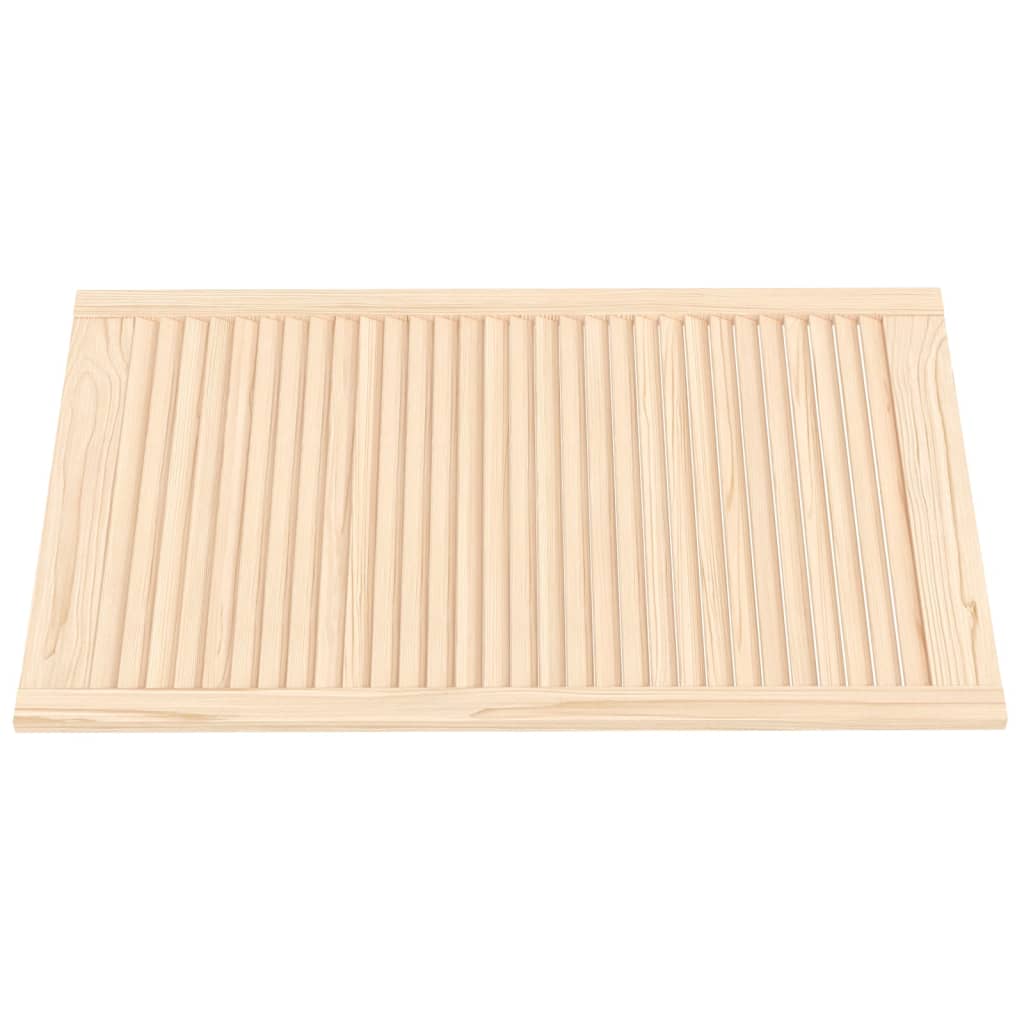 Ante con Design a Lamelle 2 pz 99,3x59,4 cm in Legno di Pino 151140