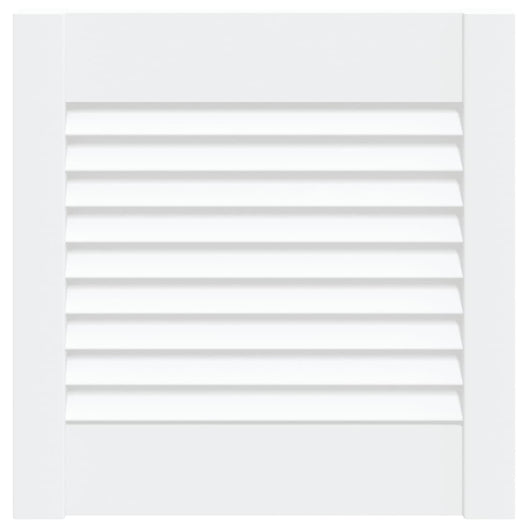 Anta con Design a Lamelle Bianca 39,5x39,4 cm in Legno di Pino 151142