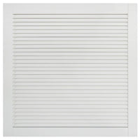 Anta persiana in legno massello di pino anta per armadio mensola rivestimento per anta per armadio paravento per armadio 395x394 cm bianco 02_0003878