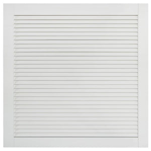 Anta persiana in legno massello di pino anta per armadio mensola rivestimento per anta per armadio paravento per armadio 395x394 cm bianco 02_0003878