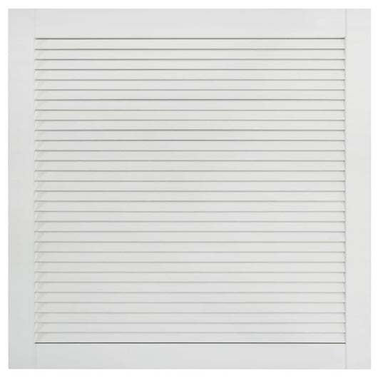 Anta persiana in legno massello di pino anta per armadio mensola rivestimento per anta per armadio paravento per armadio 395x394 cm bianco 02_0003878