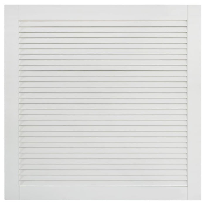 Anta persiana in legno massello di pino anta per armadio mensola rivestimento per anta per armadio paravento per armadio 395x394 cm bianco 02_0003878