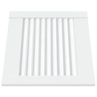 Anta con Design a Lamelle Bianca 39,5x39,4 cm in Legno di Pino 151142