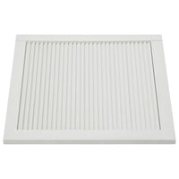 Anta persiana in legno massello di pino anta per armadio mensola rivestimento per anta per armadio paravento per armadio 395x394 cm bianco 02_0003878