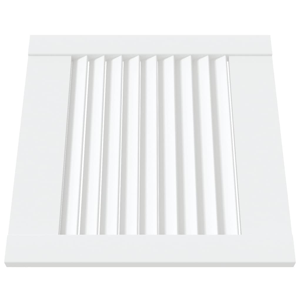 Ante a Lamelle 2 pz Bianche 39,5x39,4 cm in Legno di Pino 151143