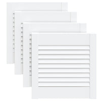 Ante a Lamelle 4 pz in Massello di Pino Bianche 39,5x39,4 cm cod mxl 71529