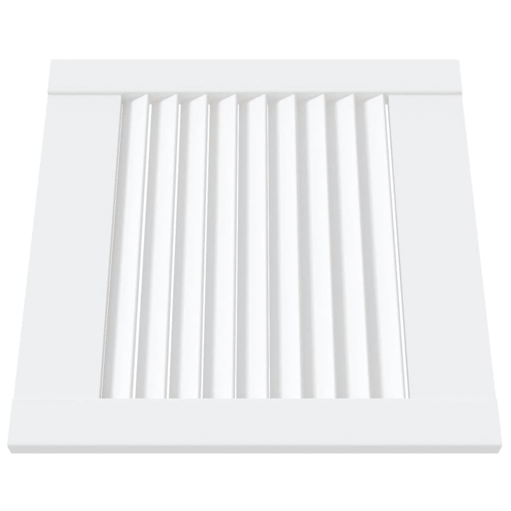 Ante a Lamelle 4 pz Bianche 39,5x39,4 cm in Legno di Pino 151144