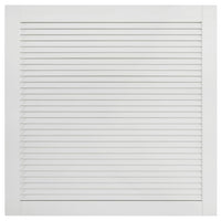 Set di 4 ante a persiana in legno massello di pino, ante per armadi, ante per ripiani, per armadio, guardaroba, guardaroba, 39,5 x 39,4 cm, bianco 02_0003926