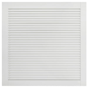 Set di 4 ante a persiana in legno massello di pino, ante per armadi, ante per ripiani, per armadio, guardaroba, guardaroba, 39,5 x 39,4 cm, bianco 02_0003926